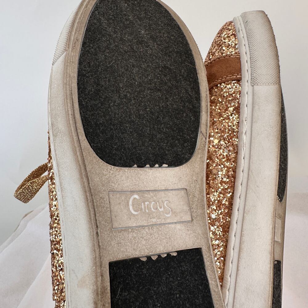 Circus by Sam Edelman Gold Glitter Sneaker Shoes // 8.5 - Picture 8 of 9
